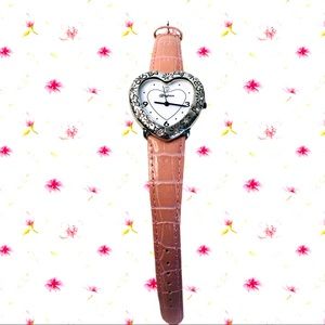 Brighton watch heart shaped with crystals sparkle.